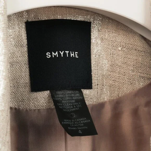 Smythe Spring 2020 Pewter Peaked Lapel Blazer - Picture 9 of 10